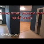 Сколько стоит эконом ремонт на 48 м.кв. Очень странная планировка от застройщика.